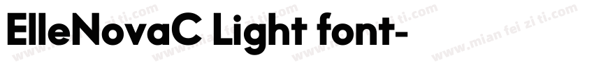 ElleNovaC Light font字体转换